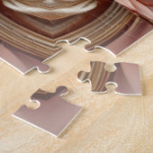 オレンエレガントジピーチフローラジグソーパズル ジグソーパズル (側面)