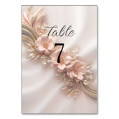 オレンエレガントジピーチフローラテーブル番号 テーブルナンバー (裏面)