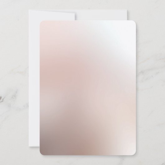 オレンエレガントジピーチフローラブライダルシャワー 招待状 (裏面)