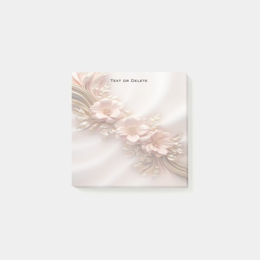 オレンエレガントジピーチフローラポストitメモ ポストイット (正面)