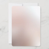 オレンエレガントジピーチフローラリハーサルディナー 招待状 (裏面)