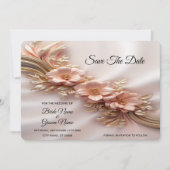 オレンエレガントジピーチフローラ保存日 セーブザデート (正面)