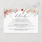 オレンエレガントジピーチフローラ結婚ズ詳細 エンクロージャーカード (正面)