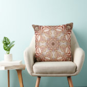 オレンエレガントジピーチフローラ装飾用クッション クッション (椅子)