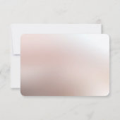 オレンエレガントジピーチフローラRSVPカード 出欠カード (裏面)