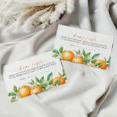 オレンエレガントジフローラおむつラッフル エンクロージャーカード