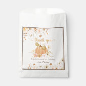 オレンエレガントジフローラザリトルカボチャ誕生日 フェイバーバッグ (正面)