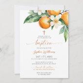 オレンエレガントジフローラバプテスマ 招待状 (正面)