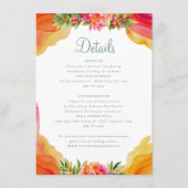 オレンエレガントジフローラブガインヴィル結婚ズ詳細 エンクロージャーカード (正面)