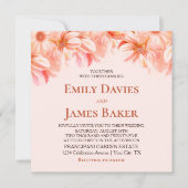 オレンエレガントジフローラ結婚ズ 招待状 (正面)