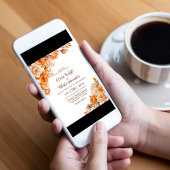 オレンエレガントジフローラ結婚ズ 招待状