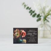 オレンエレガントジホワイトアマリリス花屋 名刺 (スタンド正面)