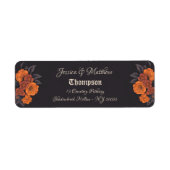 オレンエレガントジュ伝統的結婚フラワーズ ラベル (正面)