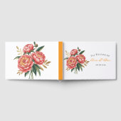 オレンエレガントジュ牡丹結婚ブーケ ゲストブック (全面)