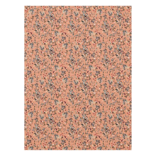 オレンエレガントジュ葉リーベリーフローラホームデコール テーブルクロス (正面)