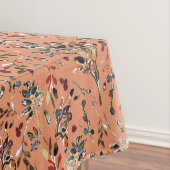 オレンエレガントジュ葉リーベリーフローラホームデコール テーブルクロス (インサイチュ)
