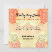 オレンエレガントジ秋フローラ感謝祭 招待状 (正面)