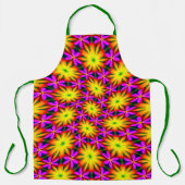 オレンエレガントジ花柄 エプロン (正面)