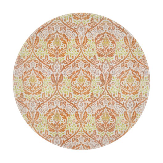 オレンエレガントジ花柄 カッティングボード (正面)