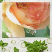 オレンエレガントジ赤面バラ キッチンタオル (折り畳み)