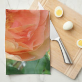 オレンエレガントジ赤面バラ キッチンタオル (四つ折り)