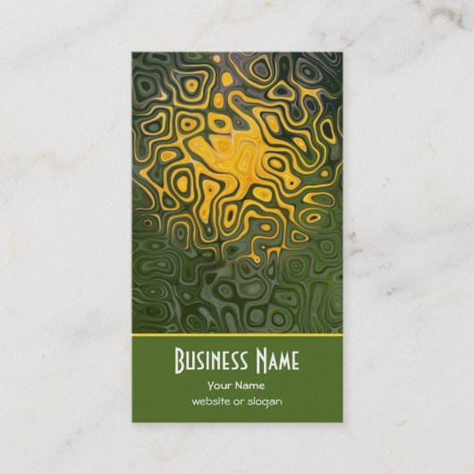 オレンエレガントジ、ブラック、カーキの名刺 名刺 (正面)