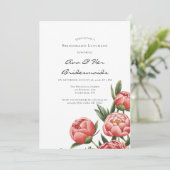 オレンエレガント絵を描ピーニー花嫁昼食会 招待状 (スタンド正面)