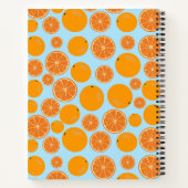 オレンカスタマイズジ果柄レシピクックブック ノートブック (裏面)