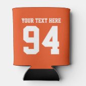 オレンカスタムジスポーツジャージ番号飲料クール 缶クーラー (裏面)