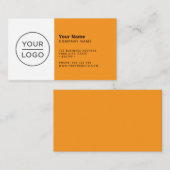 オレンカスタムジモダンミニマル任意の色 名刺 (正面/裏面)