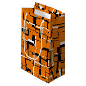 オレンカッコいいジ白黒 スモールペーパーバッグ (正面アングル)