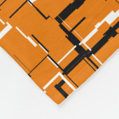 オレンカッコいいジ白黒 フリースブランケット (角)