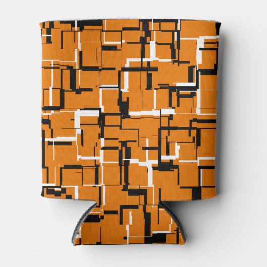 オレンカッコいいジ白黒 缶クーラー (正面)