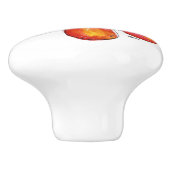 オレンカラフルお洒落ジと黄 セラミックノブ (側面)