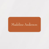 オレンカラフルジの子供の名前ラベル ラベル (デザイン1)