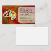 オレンカラフルジアーティストア素晴らしートストアアート先生 名刺 (正面/裏面)