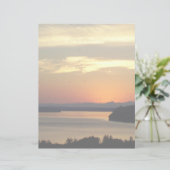 オレンカラフルジシースケープサンセット文房具紙 (スタンド正面)