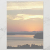 オレンカラフルジシースケープサンセット文房具紙 (正面)