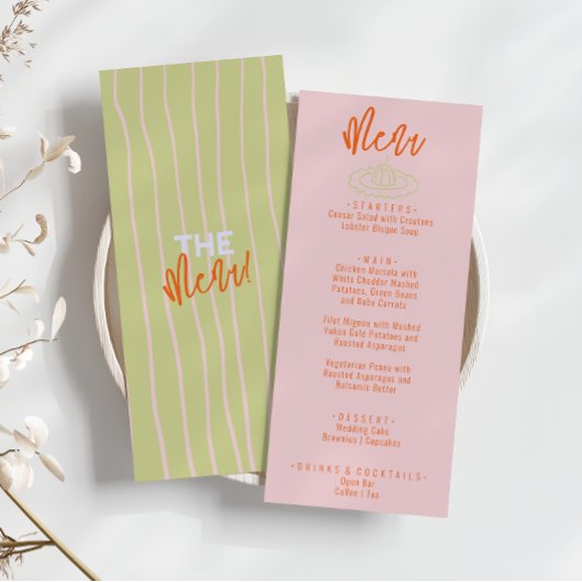 オレンカラフルジピンク手書き予測できな結婚の値 メニュー