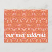 オレンカラフルジフローラ我々は新しい家を移動 ポストカード (正面)