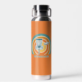 オレンカラフルジレトロディスクゴルフ ウォーターボトル (背面)