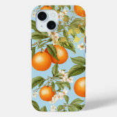 オレンカラフルジ、ペースト青と金ゴールドオレンジの果実 Case-Mate iPhoneケース (裏面)