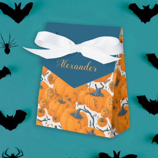 オレンクールジカボチャ秋ハロウィーン フェイバーボックス