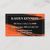 オレンクールジカーサービスの詳細写真テンプレート 名刺 (裏面)