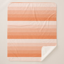 オレングラデーションジストライプトーン シェルパブランケット