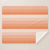 オレングラデーションジストライプトーン シェルパブランケット (正面(横))