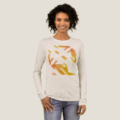 オレンコンテンポラリージサウスウエストアートルック抽象芸術 トライブレンドＴシャツ (正面全体)