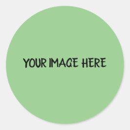 オレンシンプルジミニマル文字スタイルクラシックラウンド ラウンドシール