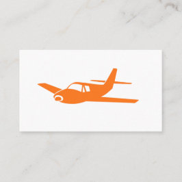 オレンシンプルジ航空飛んでいる名刺 名刺