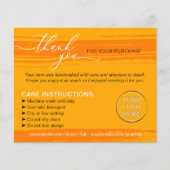 オレンジありがとう洗浄のヒントの気に指示 チラシ (正面)